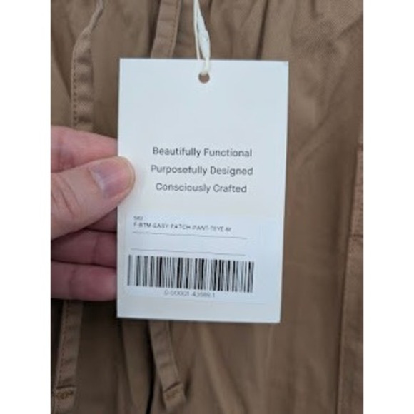 Everlane Easy Cargo Pants Tan Pull on wide leg NWT Women's sz Medium - Picture 6 of 8